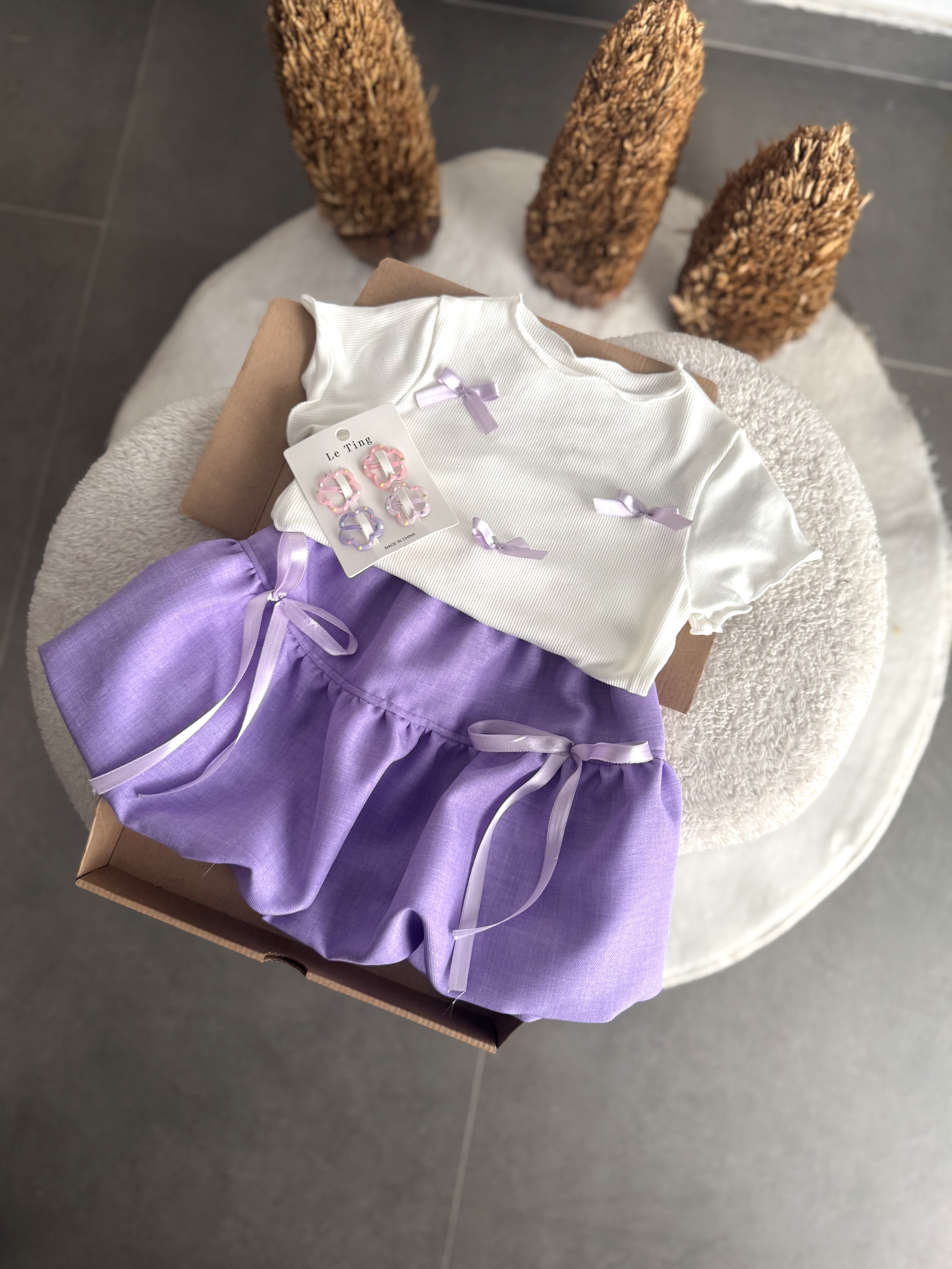 Lila Özel Tasarım Feyza Kids Takımı