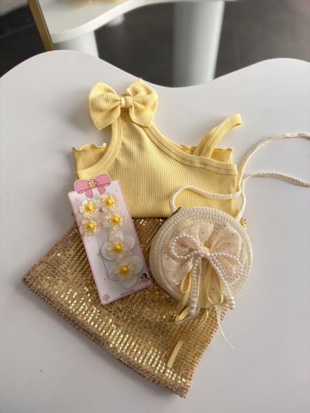 Butter Yellow Shine Kombin Çantalı